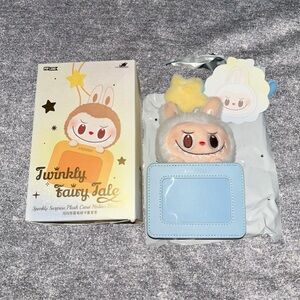 Pop Land Twinkly Fairytale Labubu Milky White Lanyard